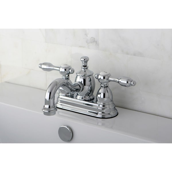 KS7101TAL 4 Centerset Bathroom Faucet, Polished Chrome